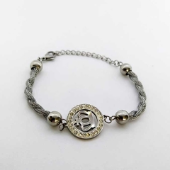 Pulsera Cordón Doble | Corona Brillosa