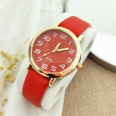 Reloj 017 | Glitter Rojo