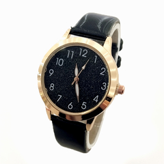 Reloj 017 | Glitter negro