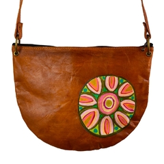 Cartera Media Mandala Marron