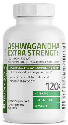 Ashwagandha Extra Strength 3000mg x 120 caps - Bronson Laboratories