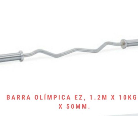 Barra Olímpica EZ (1.20 Mt x 10 Kg x 50 mm) - MM Fitness