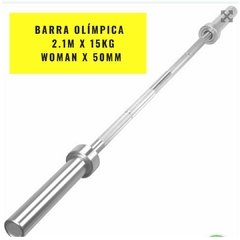Barra Olímpica 2.05 Mt x 15 Kg Woman x 50mm (25mm Empuñadura) - MM Fitness