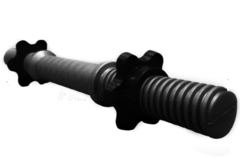 Barra para armar Mancuerna Plástica a Rosca 30 mm (Máximo hasta 15 kg de carga) - MM Fitness