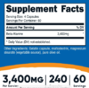 Beta Alanine 3400 mg (240 caps) - Nutricost - comprar online