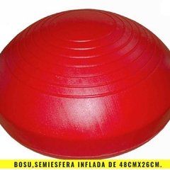 Bosu Semiesfera Inflada (48cm x 26cm) Rojo - MM Fitness