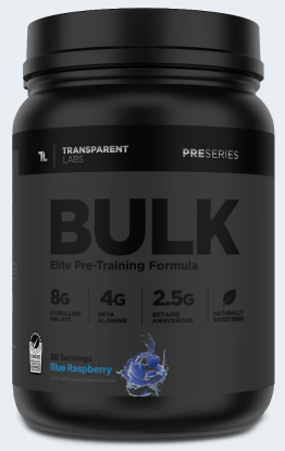 Bulk ELITE Pre WorkOut Supplement (30 Serv) - Transparent Labs