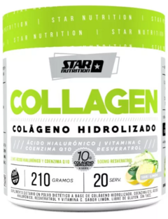 Collagen Colageno Hidrolizado + vita C + Resverastrol + COq10 + HA ( 210g ) - Star Nutrition
