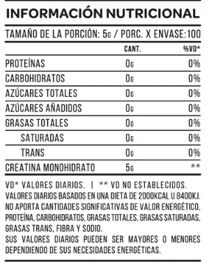 Creatina Monohidrato XL (500 Gr) - Star Nutrition - comprar online