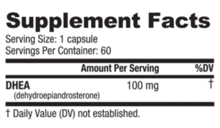 Dhea 100mg (60 caps) - NutraBio - comprar online