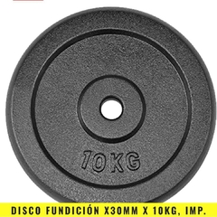 Discos Fundición 30 mm 10 Kg Importado - MM Fitnes