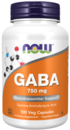 Gaba 750mg x 100caps - NOW Foods