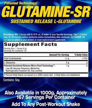 Glutamine SR 300 gramos - MHP - comprar online