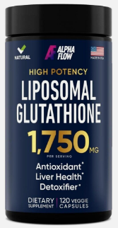 High Potency Liposomal Glutathione 1750mg x 120caps - Alpha Flow