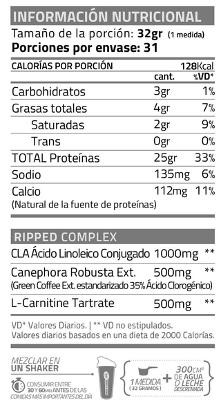 Iso Whey Ripped Evolution (1 Kg) - Star Nutrition - comprar online
