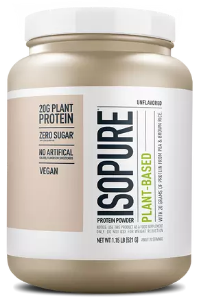 Isopure Protein Powder Plant Based Sin Sabor (1.15 Lbs) - Nature's Best