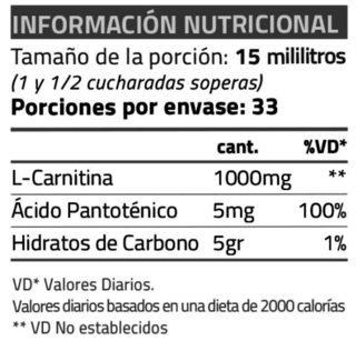 L-Carnitina liquida (500ml) - Star Nutrition - comprar online