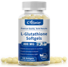 L GLUTHATHIONE 1800MG, 120 caps, ALLIWISE