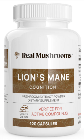 Lion's Mane Cognition 1000mg x 120 caps - Real Mushrooms