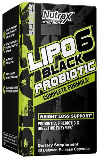 Lipo 6 Black Probiotic (30 capsulas) - Nutrex