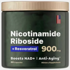 Liposomal Nicotinamide Riboside + Resveratrol 900mg x 80 caps - Reus Research