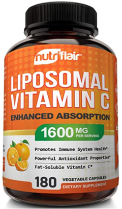 Liposomal Vitamin C 1600 mg (180 caps) - NutriFlair