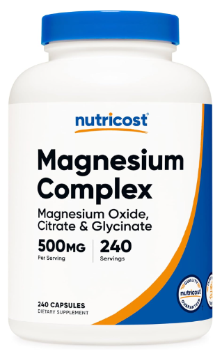 Magnesium Complex Oxide, Citrate and Glycinate 500mg x 240caps - Nutricost