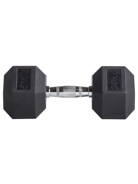 Mancuernas Hexagonales Engomadas (28 kg) - MM Fitness - tienda online