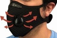 Mascara Deportiva con Valvulas de Exhalacion - MM Fitness en internet