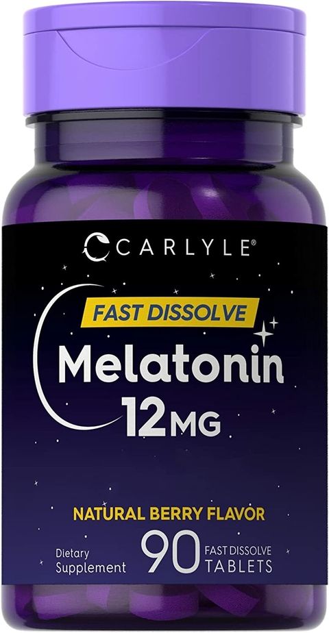 Melatonin 12mg Fast Disolve (90 tabs) - Carlyle