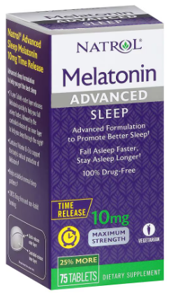 Melatonin Advanced Sleep 10mg x 75 tabs - Natrol