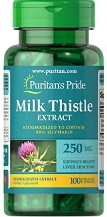 Milk Thistle Extract 250mg (100 caps) - Puritans Pride