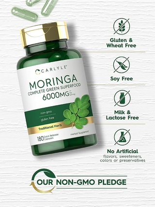 Moringa 6000 mg (180 capsulas) - Carlyle en internet