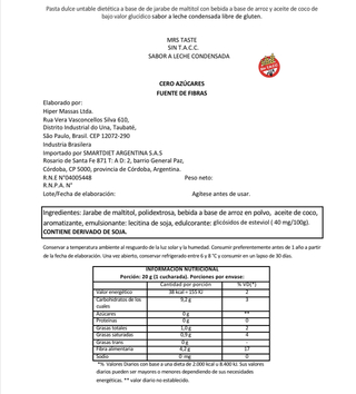 Mrs Leche condensada x 360gr - Mrs Taste - comprar online