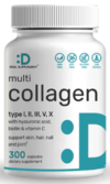 Multi Collagen type I, II, III, V, X with ha, biotin anda vit c x 300 caps - Deal Supplement