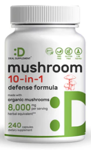 Mushroom 10 in 1 defense formula 8000mg x 240 caps - Deal Supplement