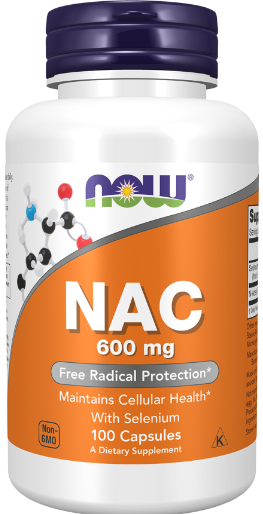 NAC 600mg x 100caps - NOW