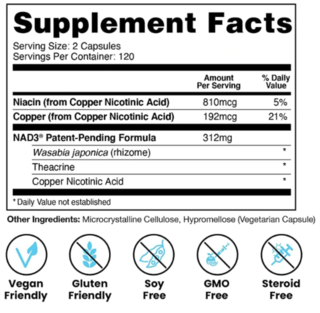NAD 3 Foutain of Youth (240 caps) - High Performance Nutrition - comprar online