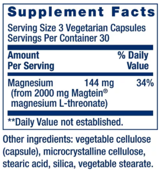 Neuro Mag Magnesium L'Threonate (90 caps) - Life Extension - comprar online
