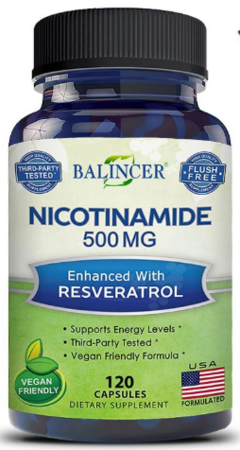 Nicotinamide 500mg x 120caps - Balincer