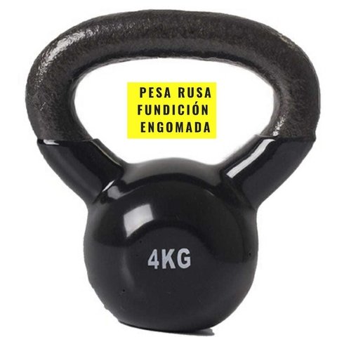 Pesa Rusa Fundición Engomada Importada (4 Kg) - MM Fitness