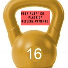 Pesa Rusa Plástica (16 Kg) - MM Fitness