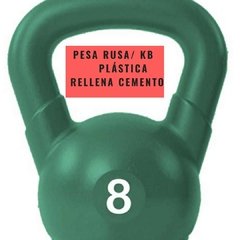 Pesa Rusa Plástica (8 Kg) - MM Fitness