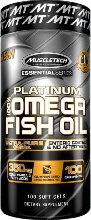 Platinum 100% Omega Fish Oil (100 Softgels) - Muscletech