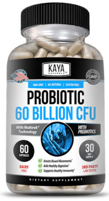 Probiotic 60 Billion CFU with Prebiotics (30 caps) - Kaya Naturals