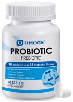 Probiotic Prebiotic 90 Billion and 18 Strains (90 tabs) - OMOGS