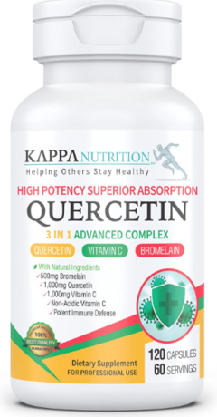Quercetin 3 in 1 advance complex vit c + bromelain (120caps) - KAPPA Nutrition