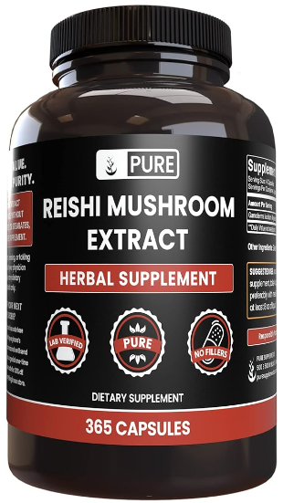 Reishi Mushroom Extract (365 caps) - PURE