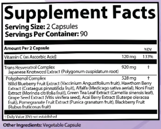 Resveratrol Extra strength resveratrol blend (180 caps) - Dr Martins Nutrition - comprar online