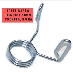 Topes Barra Olímpica 50 mm Premium tipo tijera (por par) - MM Fitness